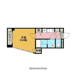 神奈川県相模原市中央区富士見2丁目【マンション】の間取り