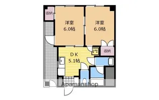 フレントンビル【7FxB号室】の間取り