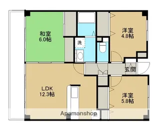 サンコリエS【5階】の間取り
