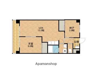 リバティ上溝【407号室】の間取り
