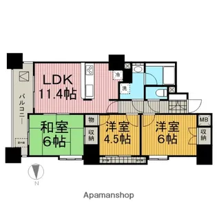 ドラゴンマンション相模原伍番館【7階】の間取り