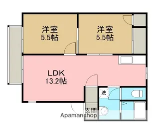 エリゼB【1階】の間取り