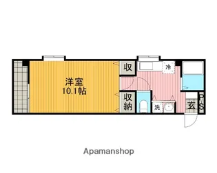 ストゥーディオN弐番館【5階】の間取り