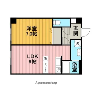 TBKマンション【1階】の間取り