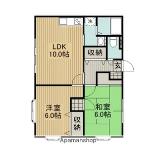 メゾン東大沼【1階】の間取り