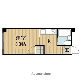 八木コーポ【2階】の間取り
