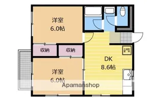 メゾン・ミニヨンヌB【202号室】の間取り
