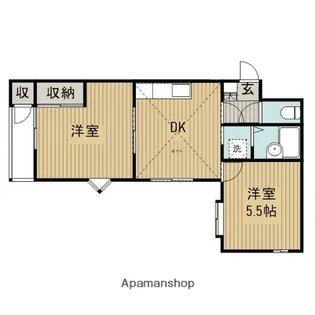 グリーンハイツ相模原【2階】の間取り
