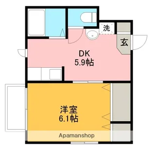 メルベーユシェソワ【2階】の間取り