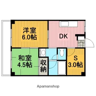 ペアハイツ中央(分譲)【303号室】の間取り