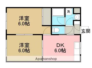 メゾンブラン【4階】の間取り