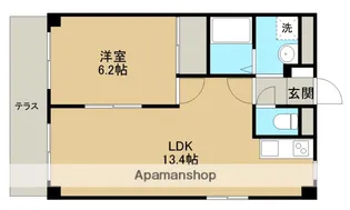 キャッスル【105号室】の間取り
