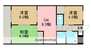 ヴィラ横山【3階】の間取り