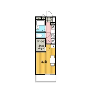 レオパレススノーヴァレー相模原【2階】の間取り