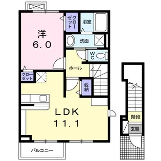 サンライズヒルⅤ【2階】の間取り