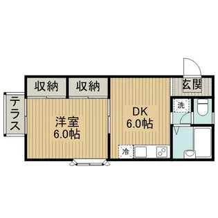 エステートピア小沢双【2階】の間取り