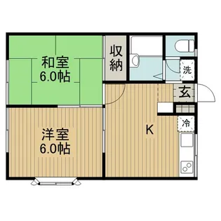 エステートピア小沢双【2階】の間取り