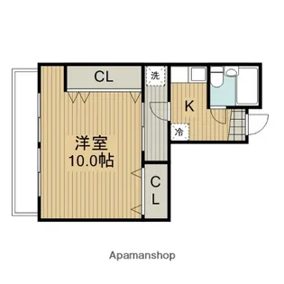 サニーヴィラD【1階】の間取り