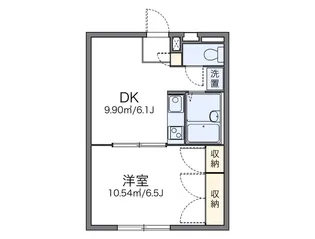 レオパレスYAGAKE【1階】の間取り