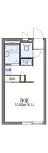 レオパレスサンハイムA【1階】の間取り