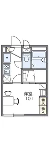 レオパレス元橋本Ⅱ【1階】の間取り