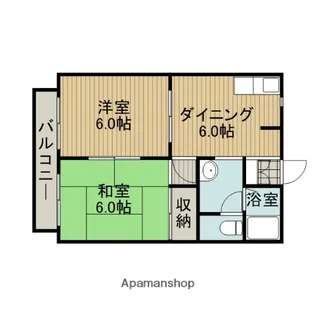 ONハイツ【2階】の間取り