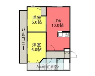 神奈川県相模原市緑区東橋本4丁目【アパート】の間取り