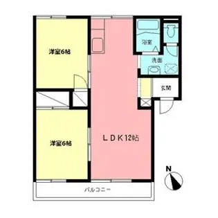 サニーコーポ【2階】の間取り