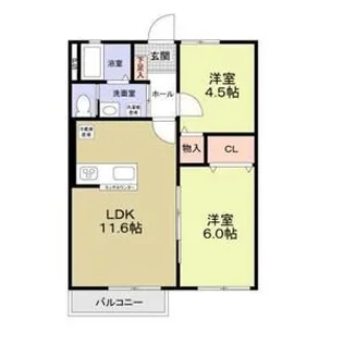 グリーンハイツU【203号室】の間取り