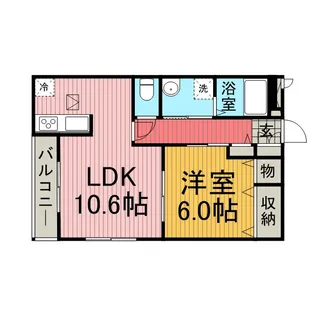 グリーンヒル橋本F【3階】の間取り