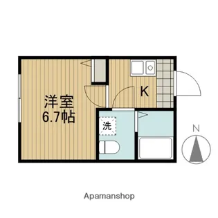 フォンス相模原【1階】の間取り