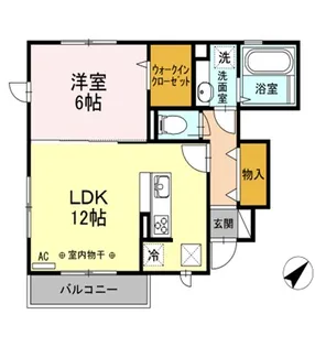 ラペズマン【1階】の間取り