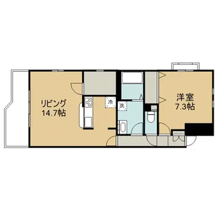 プレミアムコートみなみ野II【1階】の間取り