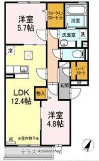 アストンパーク【1階】の間取り