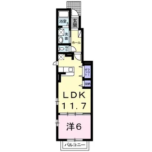 カーサ フェリーチェ【1階】の間取り