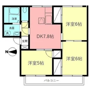 ブルードエルM【2階】の間取り