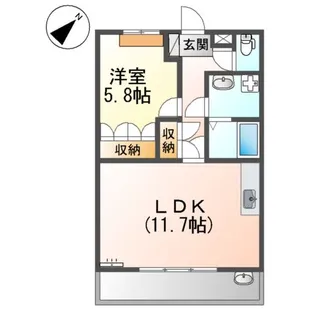 コンフォールパレス【1階】の間取り