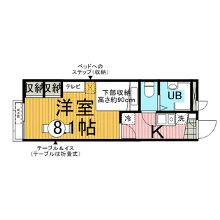 レオパレスエルフ【2階】の間取り