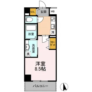 AZALEA【5階】の間取り