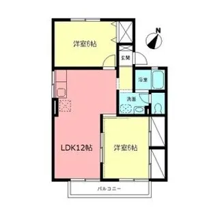 コーポ藤【202号室】の間取り