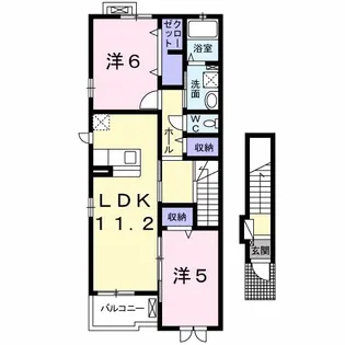 グランシャリオⅡ番館【2階】の間取り