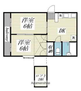 富隆ハイツ【1階】の間取り