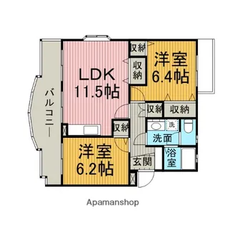 ロビン上溝Ⅰ【3階】の間取り