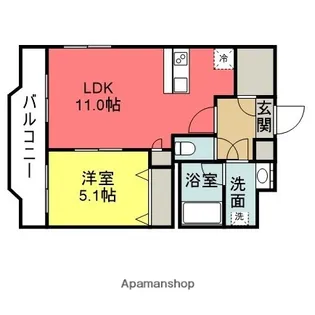 ベルコリーヌⅢ【2階】の間取り