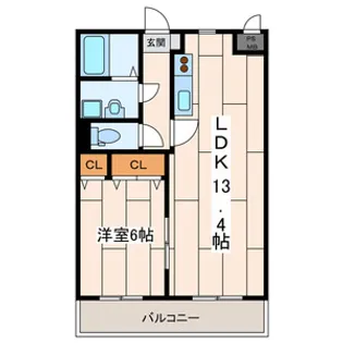 メーラ西鶴間Ⅲ【1階】の間取り