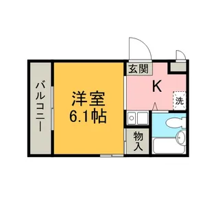 神奈川県相模原市中央区中央1丁目【マンション】の間取り