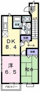 ジェントルブリーズ【2階】の間取り