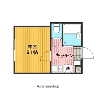ミキハイツ淵野辺【2階】の間取り