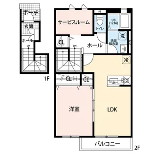 クレール 相生【2階】の間取り