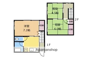 神奈川県相模原市中央区横山台1丁目【テラスハウス】の間取り
